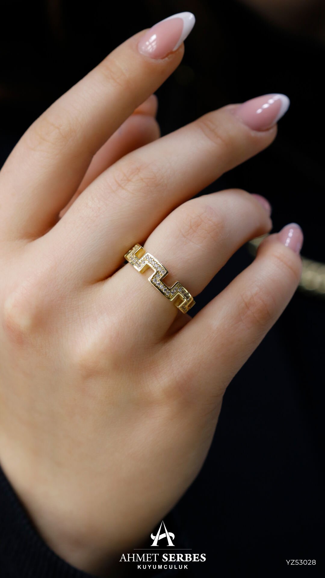 Taşlı Grek Model Yüzük