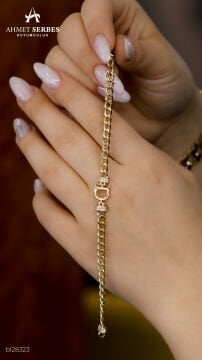 D Harf Altın Bileklik