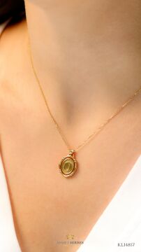 O Harf Altın Kolye