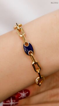 Lacivert Mineli Ataç Bileklik