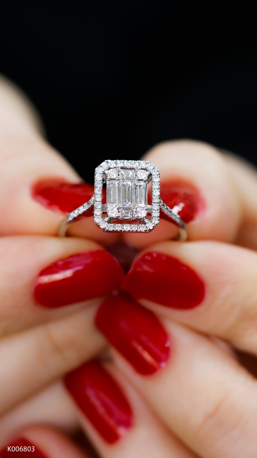 0,47 Karat Baget Yüzük