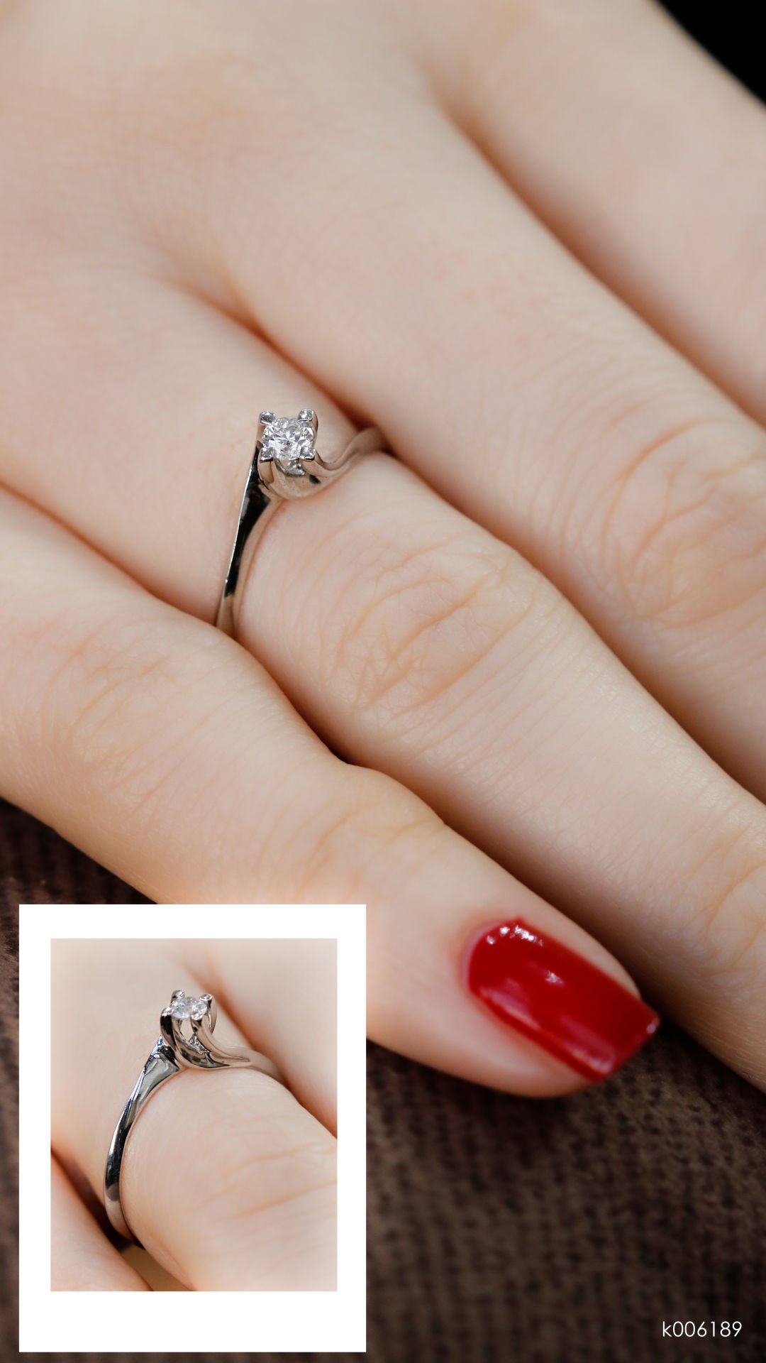 0.15 Karat Pırlanta Tektaş Yüzük