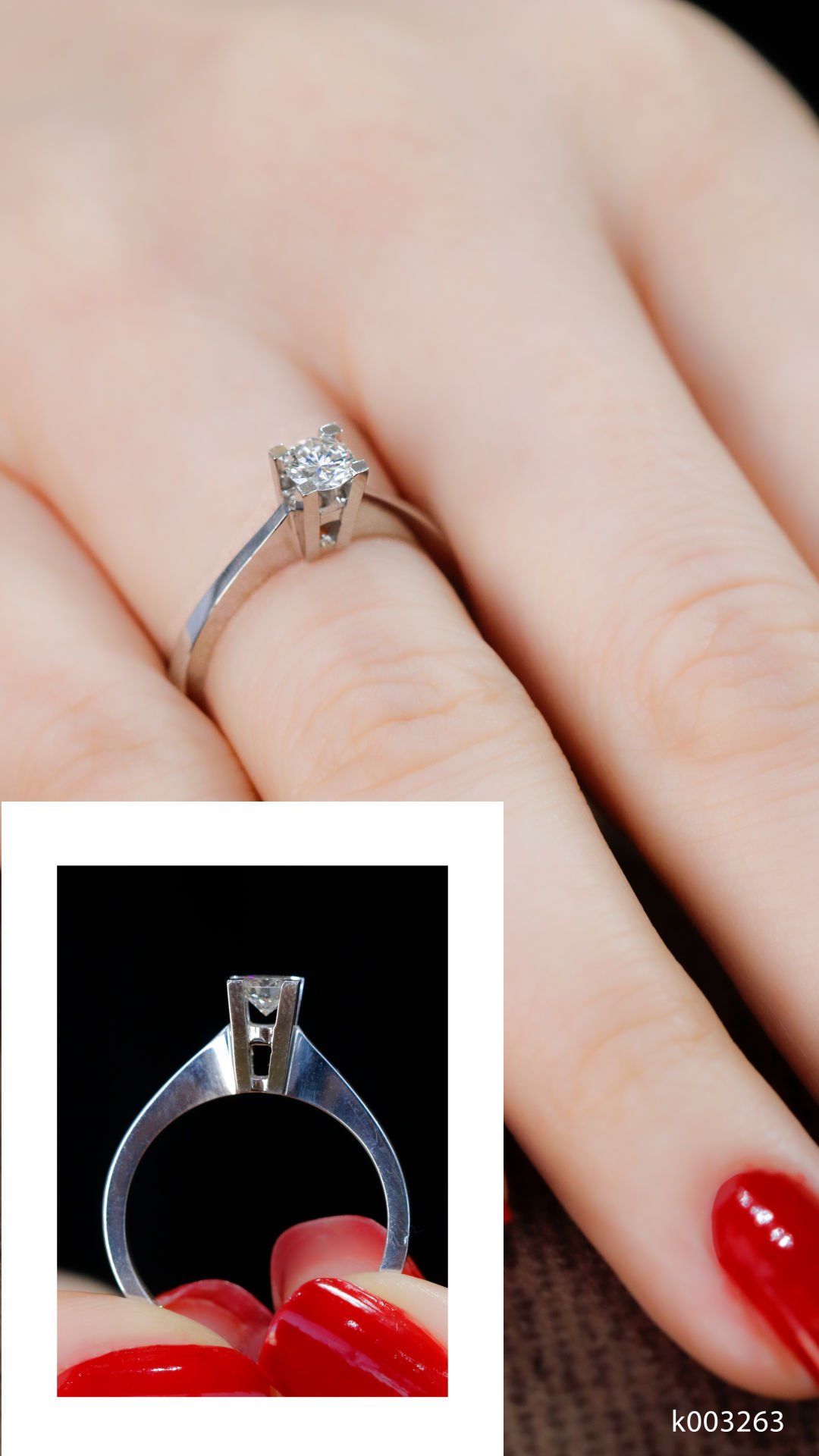 0.28 Karat Pırlanta Tektaş Yüzük