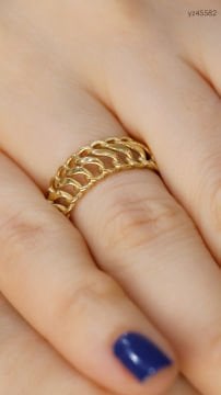 Altın Trendy Yüzük