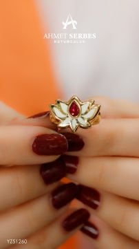 Cetaş Lotus Çiçeği Yüzük
