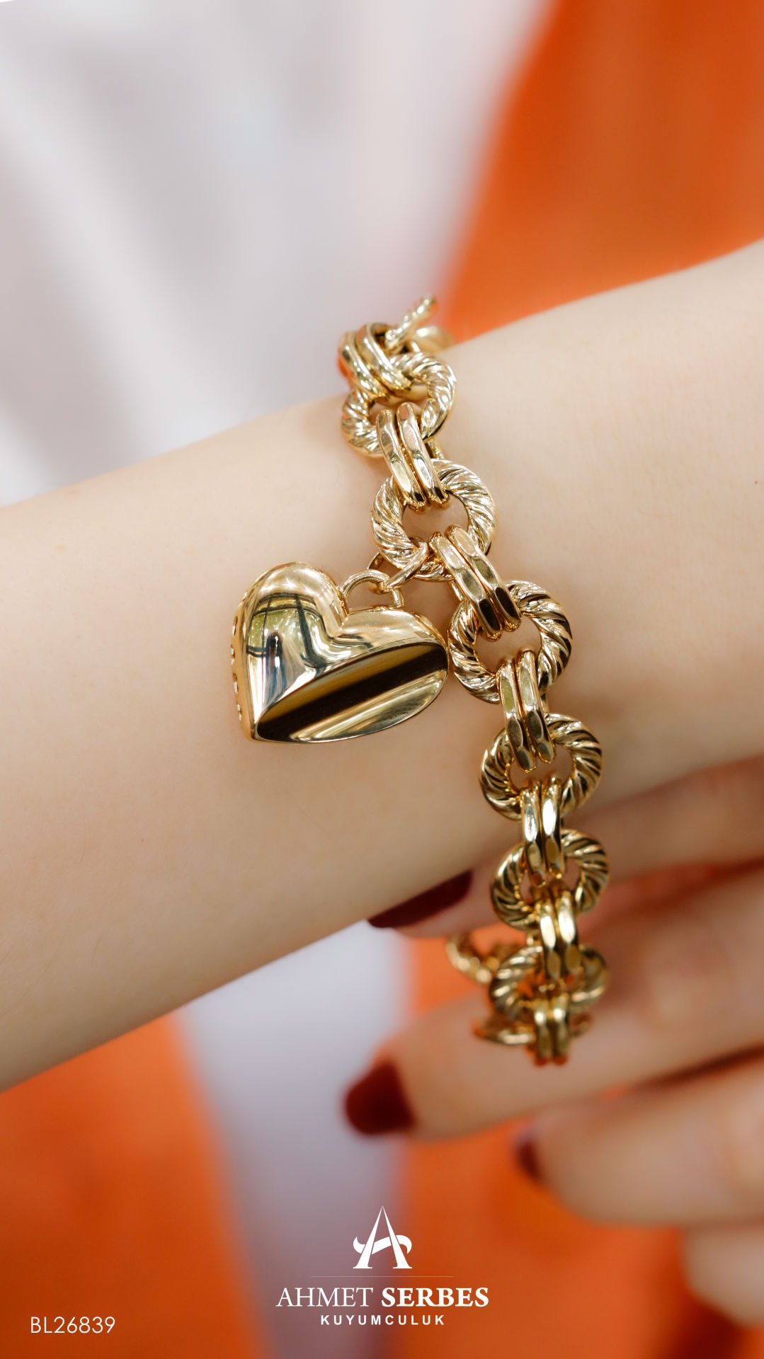 Cetaş Kalpli Eterna Bileklik