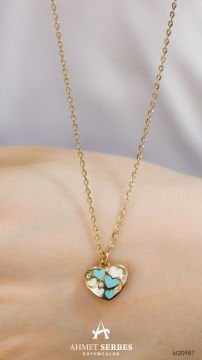 Cetaş Kalpli Kolye