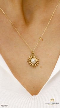 Güneş Altın Kolye