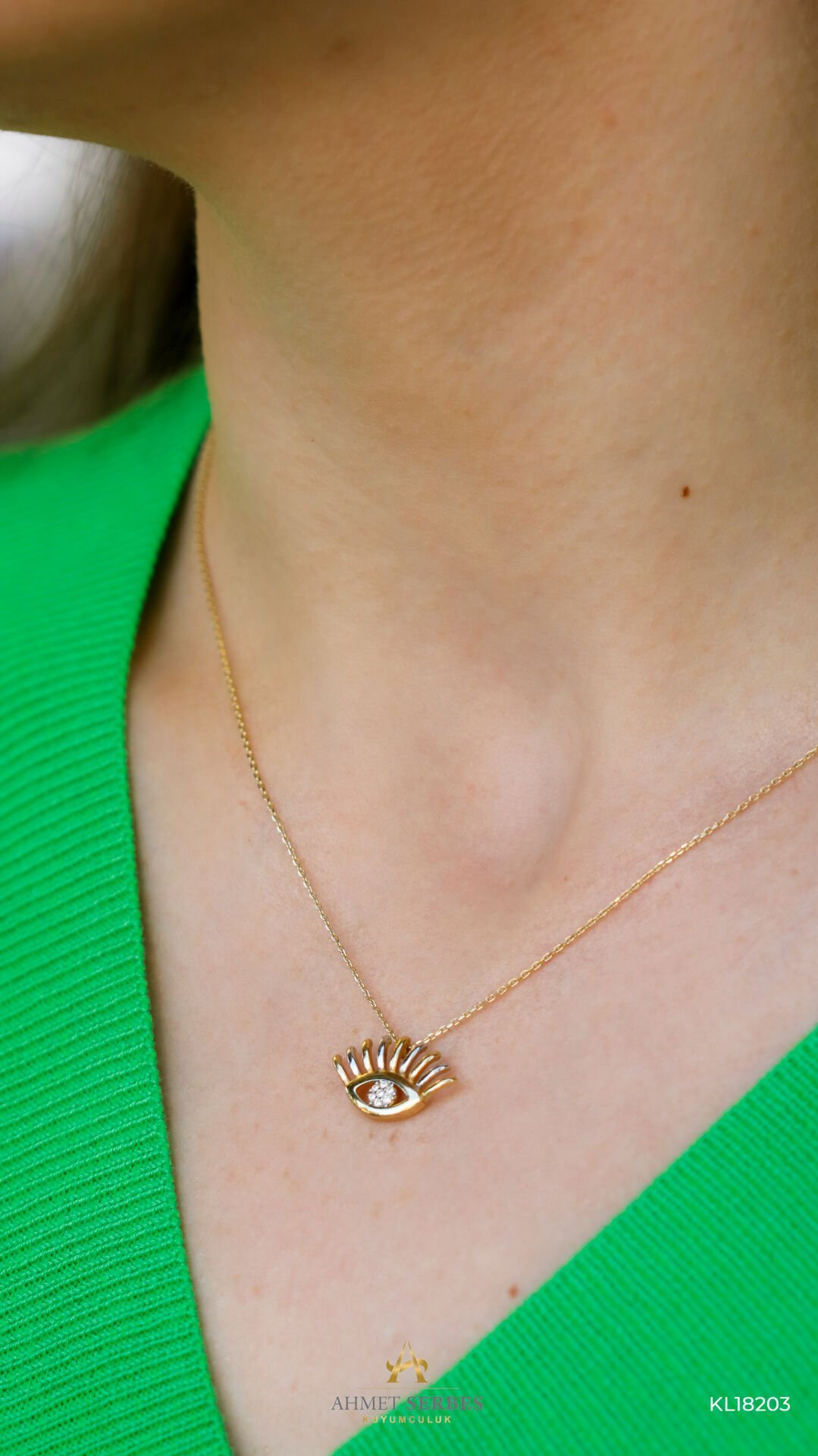 Göz Altın Kolye