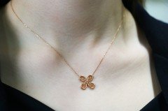 Yonca Şans Altın Kolye