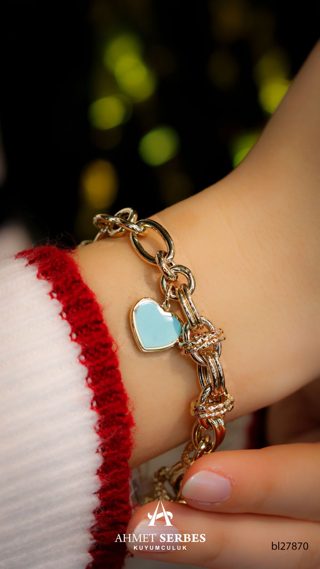 Cetaş Eterna Kalpli Bileklik