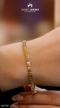 İkili Arpa Altın Bileklik