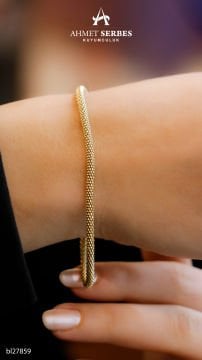 Silindir Jessica Altın Bileklik
