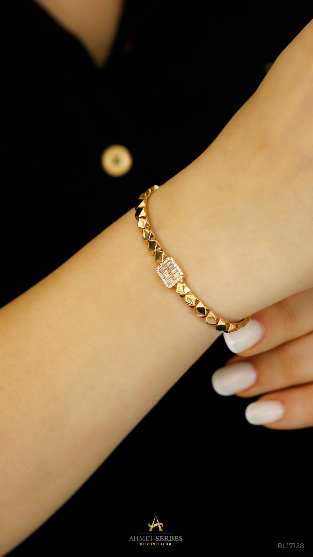 Baget Rose Altın Bileklik