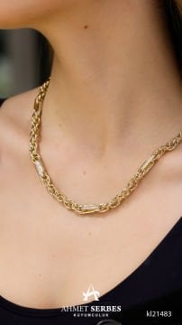 Cetaş Eterna Taşlı Kolye