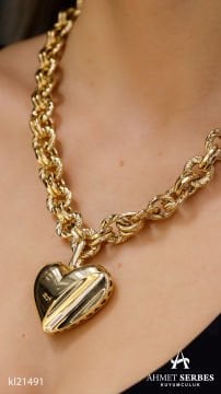 Cetaş Eterna Kalp Kolye
