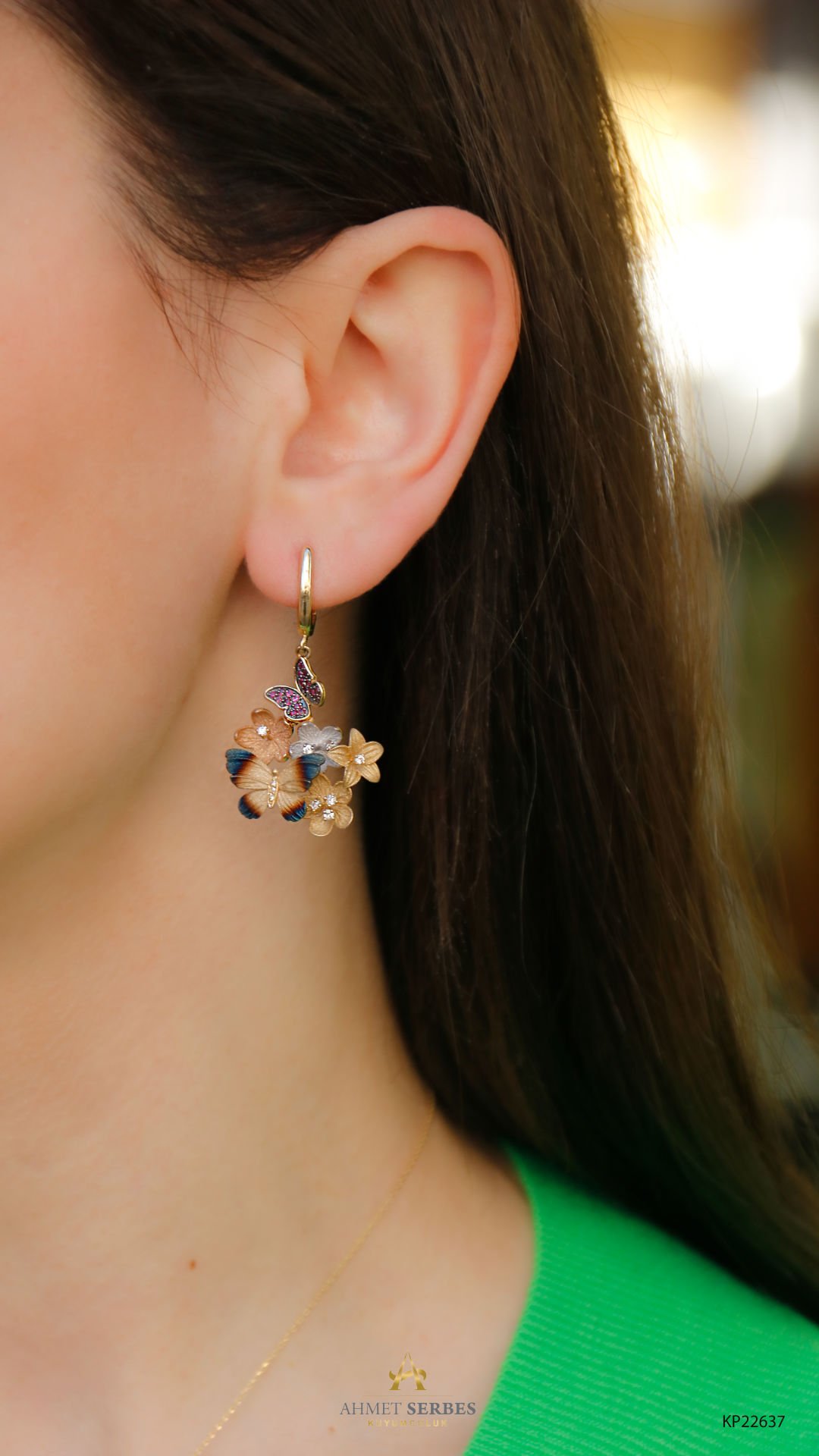 Roberto Bravo Çiçek Küpe