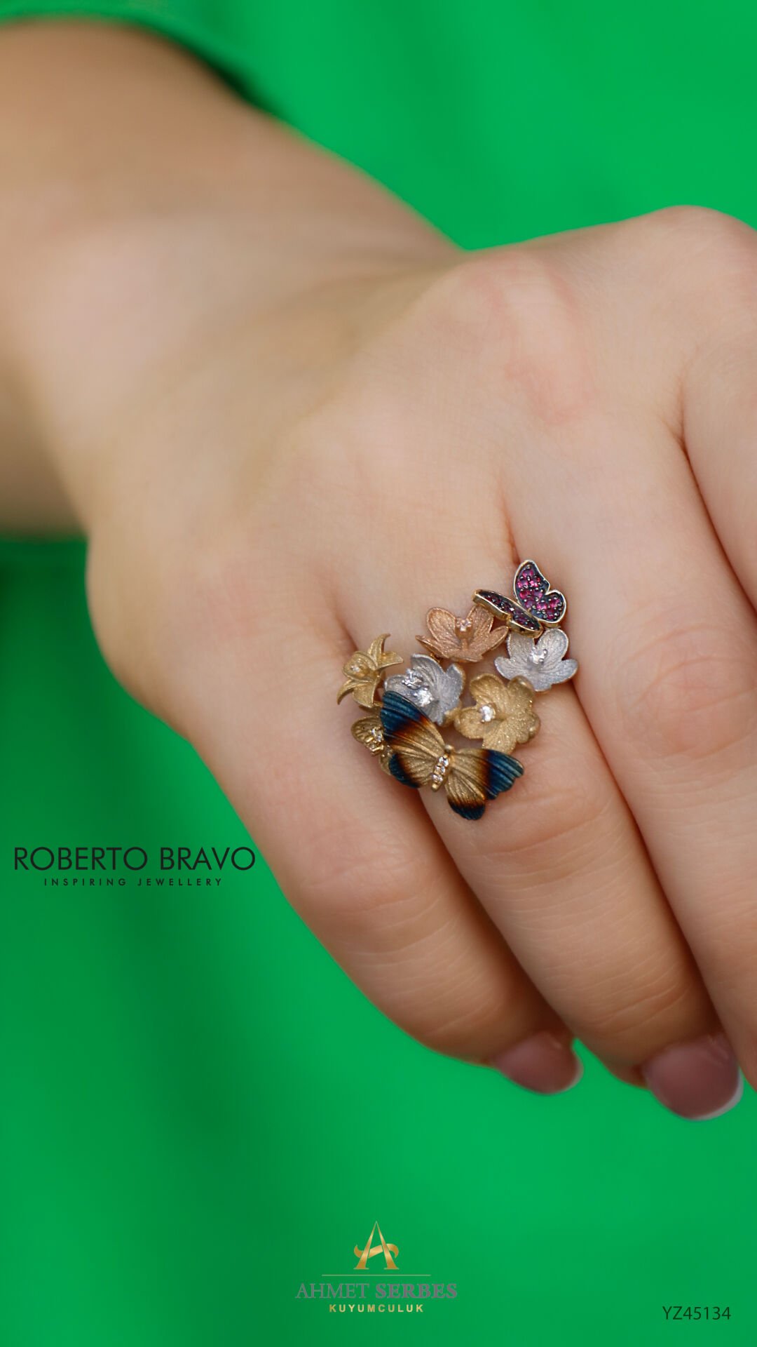 Roberto Bravo Çiçek Yüzük