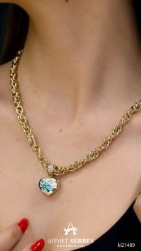 Cetaş Eterna Taşlı Kolye