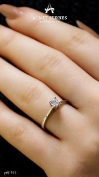 Altın Tektaş Yüzük