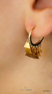 Üçgen Sallantılı Küpe