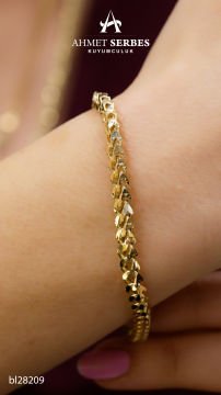 3 Boyutlu Altın Gurmet Bileklik