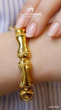 22 Ayar Altın Kemik Kelepçe