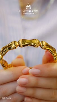 22 Ayar Altın Kemik Kelepçe