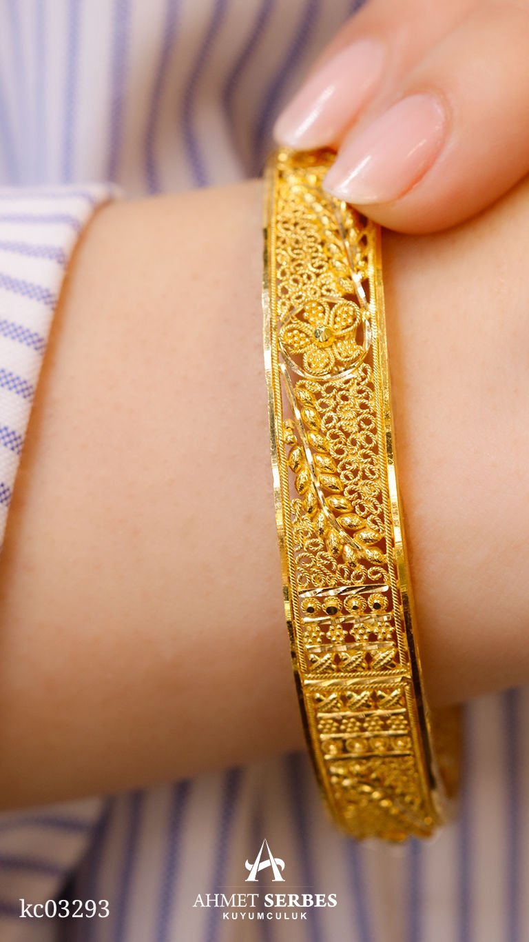 22 Ayar Hint İşi Kelepçe