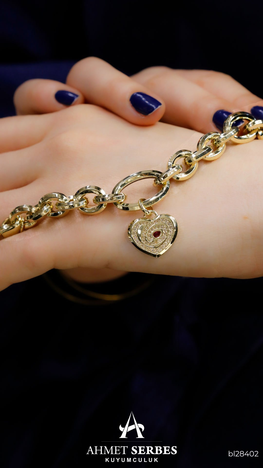 Cetaş Kalpli Eterna Bileklik