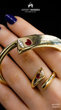 Cetaş Eterna Kalpli Yüzük