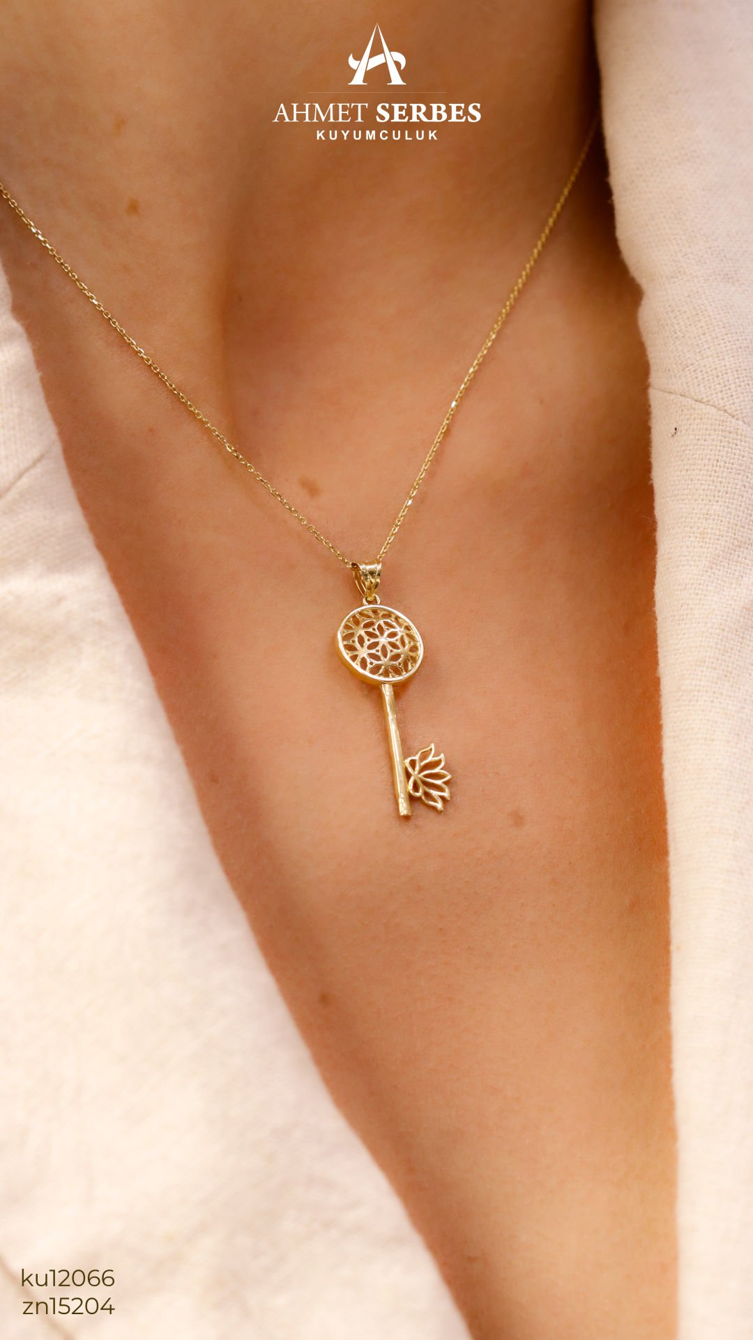 Anahtar Altın Kolye