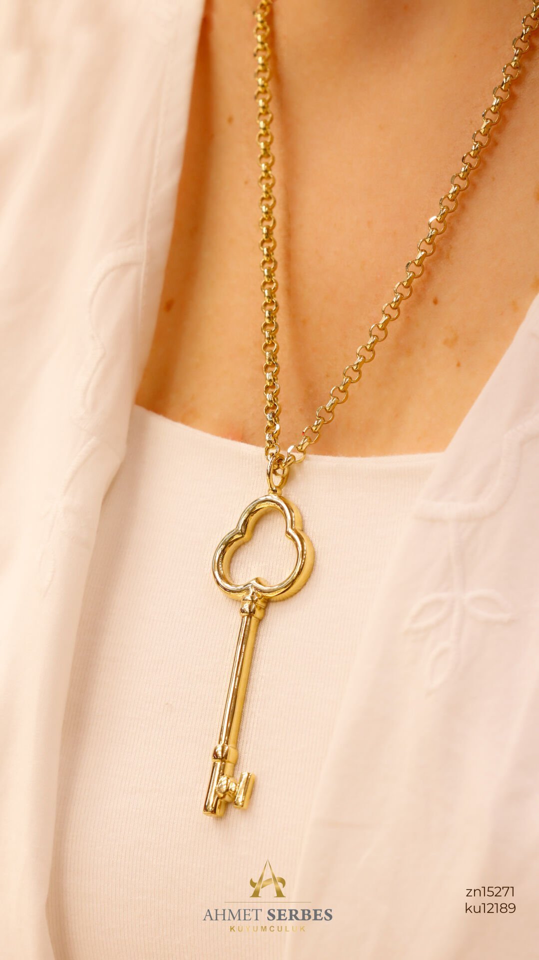 Anahtar Altın Kolye