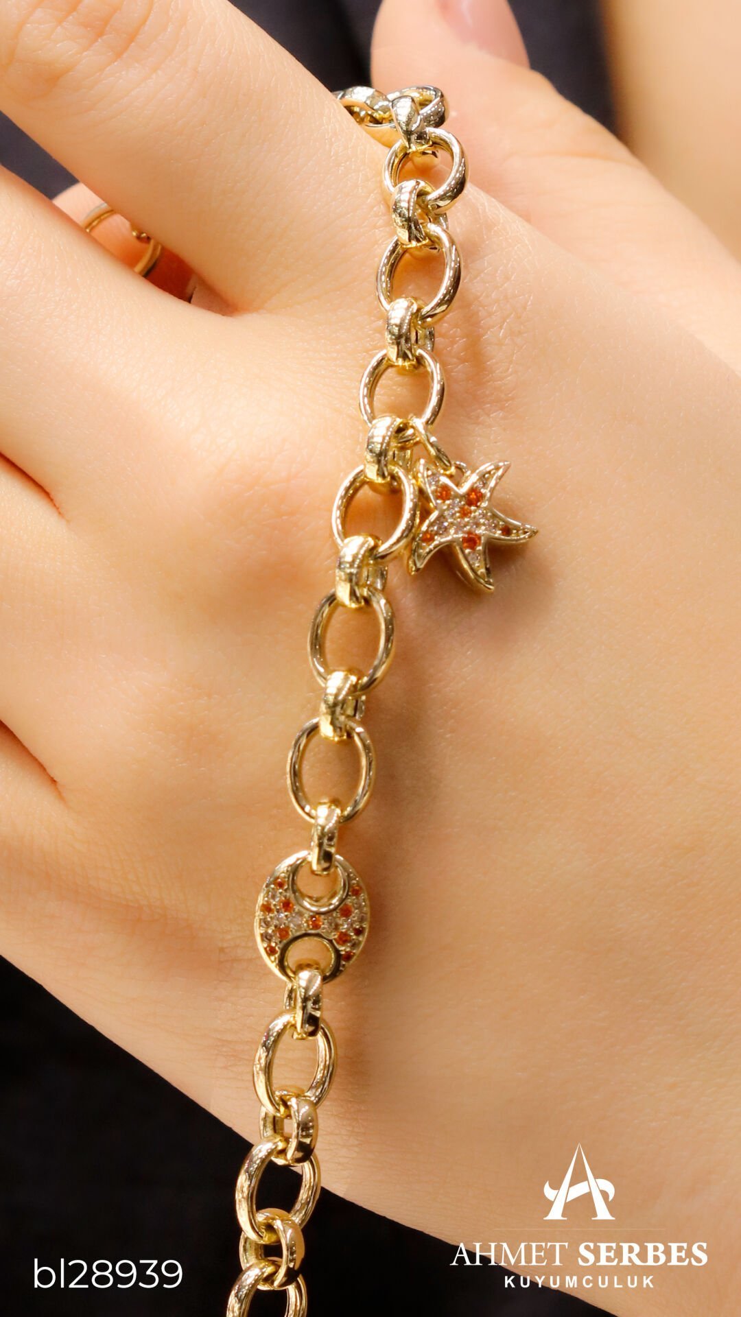Cetaş Yıldız Charmlı Bileklik