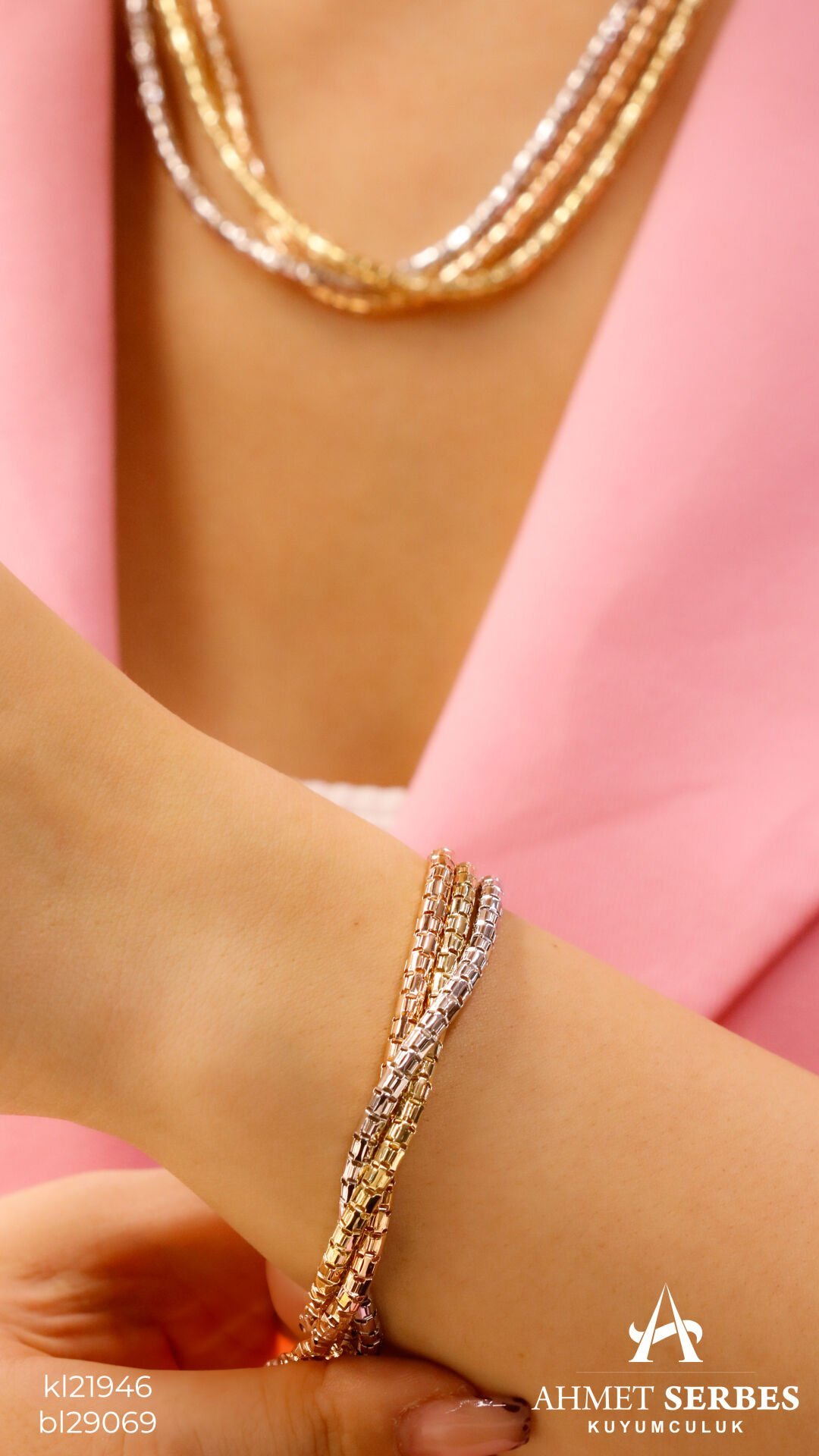 Cetaş 3 Renk Sarmal Bileklik