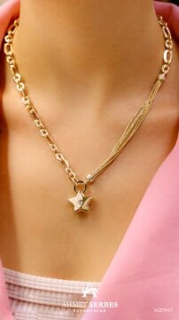 Cetaş Sedefli Yıldız Kolye