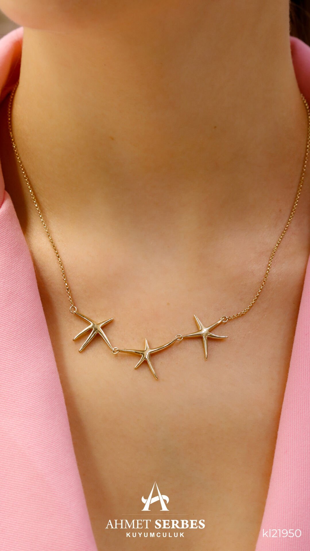 Cetaş Aqualis 3 Deniz Yıldızı Kolye