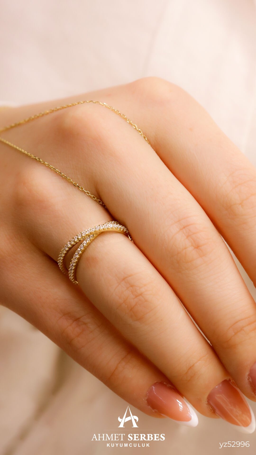 Taşlı Sarmal Yüzük