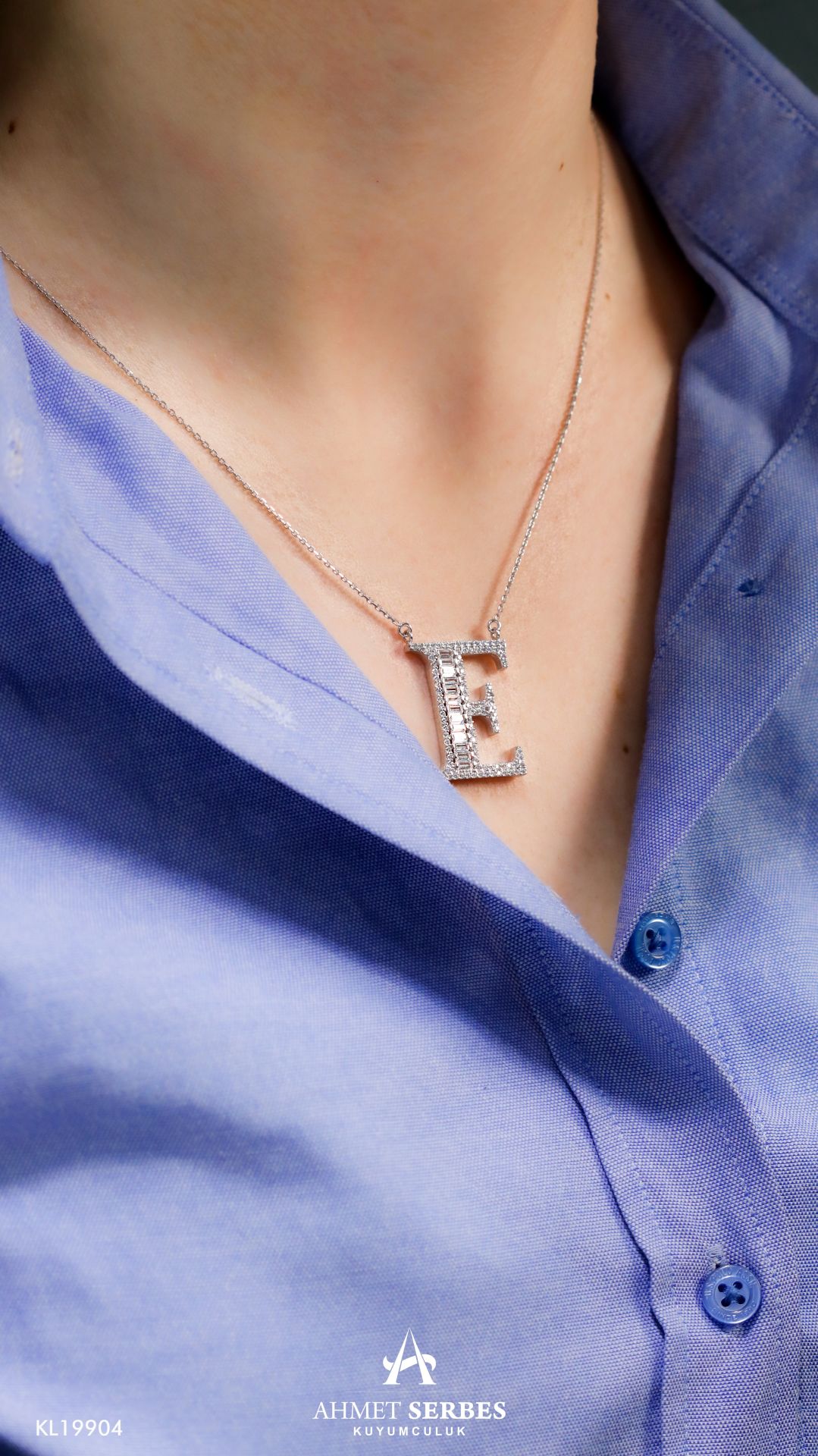Taşlı Harf Kolye