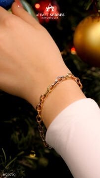 3 Renk Zincir Bileklik