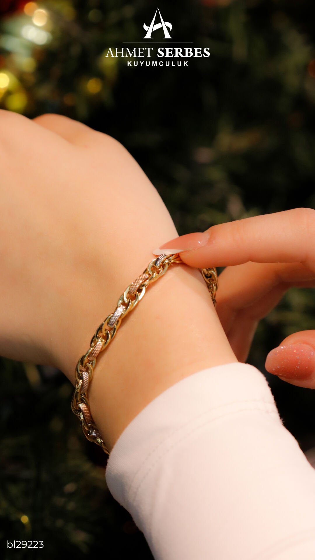 3 Renk Hallow Bileklik