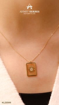 Altın Güneş Kolye