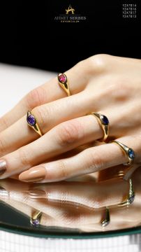 Pembe Taşlı Yüzük