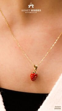 Çilek Altın Kolye