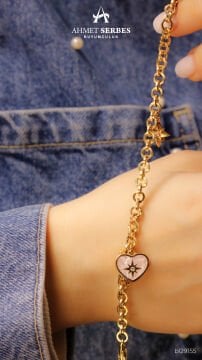 Cetaş Pembe Mineli Bileklik